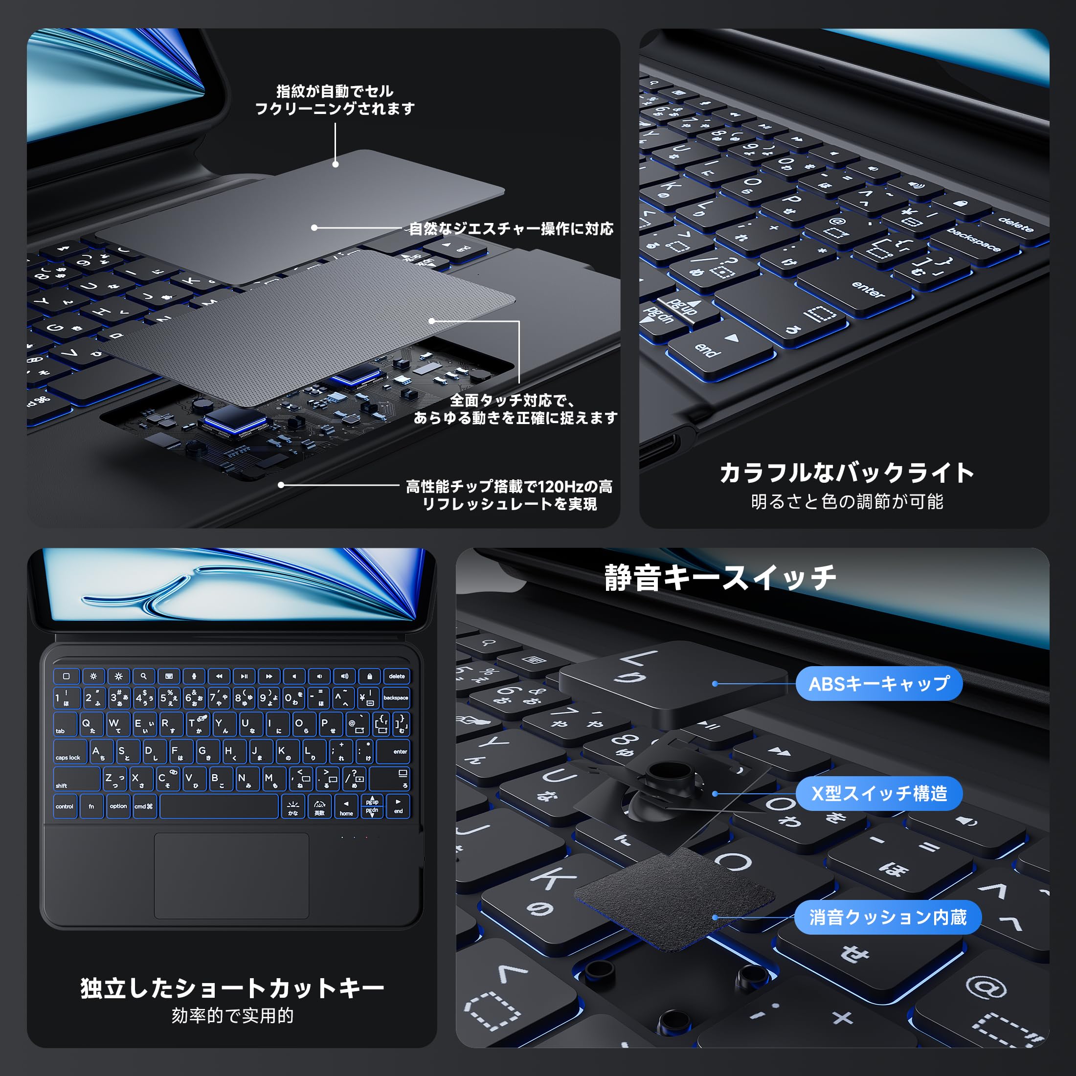 Amazon.co.jp: BJBT ipad Air キーボードケース 11インチ(2025)(M3) 第